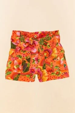 Farm Rio Orange Blooming Garden Shorts 11 Farm Rio Orange Blooming Garden Shorts -Farm Rio 306270 06