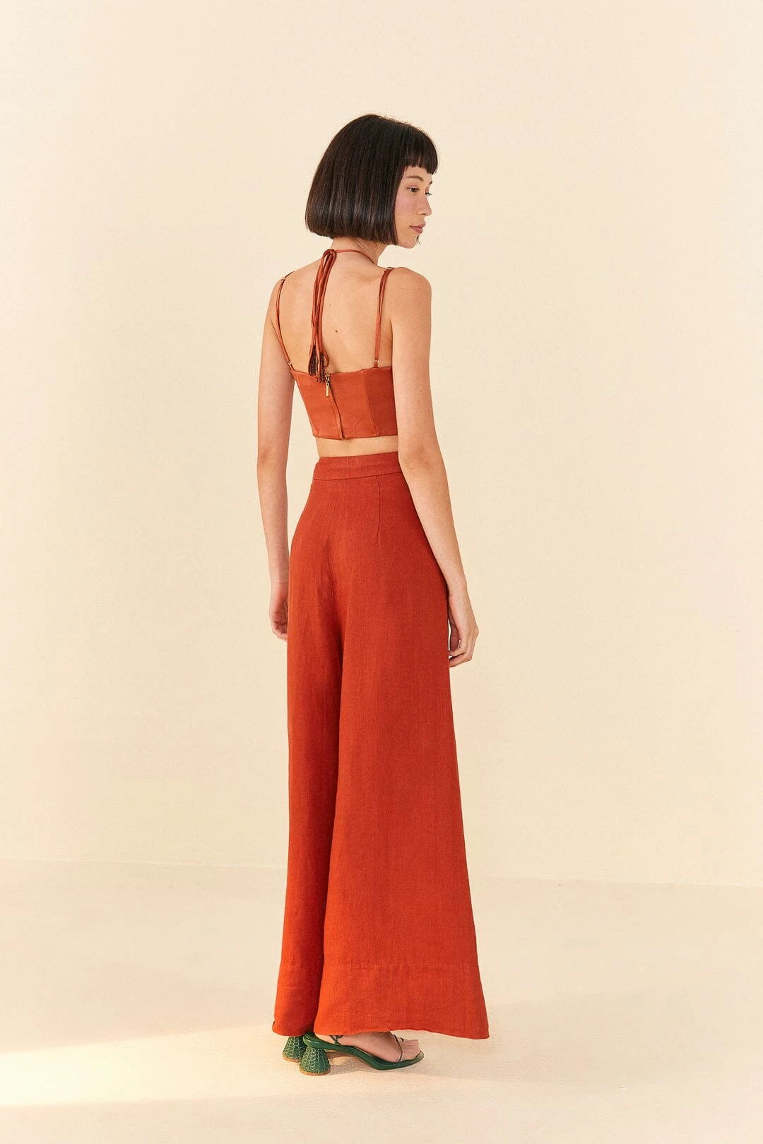 Farm Rio Brown Wide Leg Pants 5 Farm Rio Brown Wide Leg Pants - Image 3