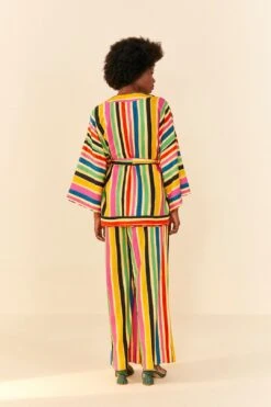 Farm Rio Rainbow Stripes Kimono 9 Farm Rio Rainbow Stripes Kimono -Farm Rio 306297 04