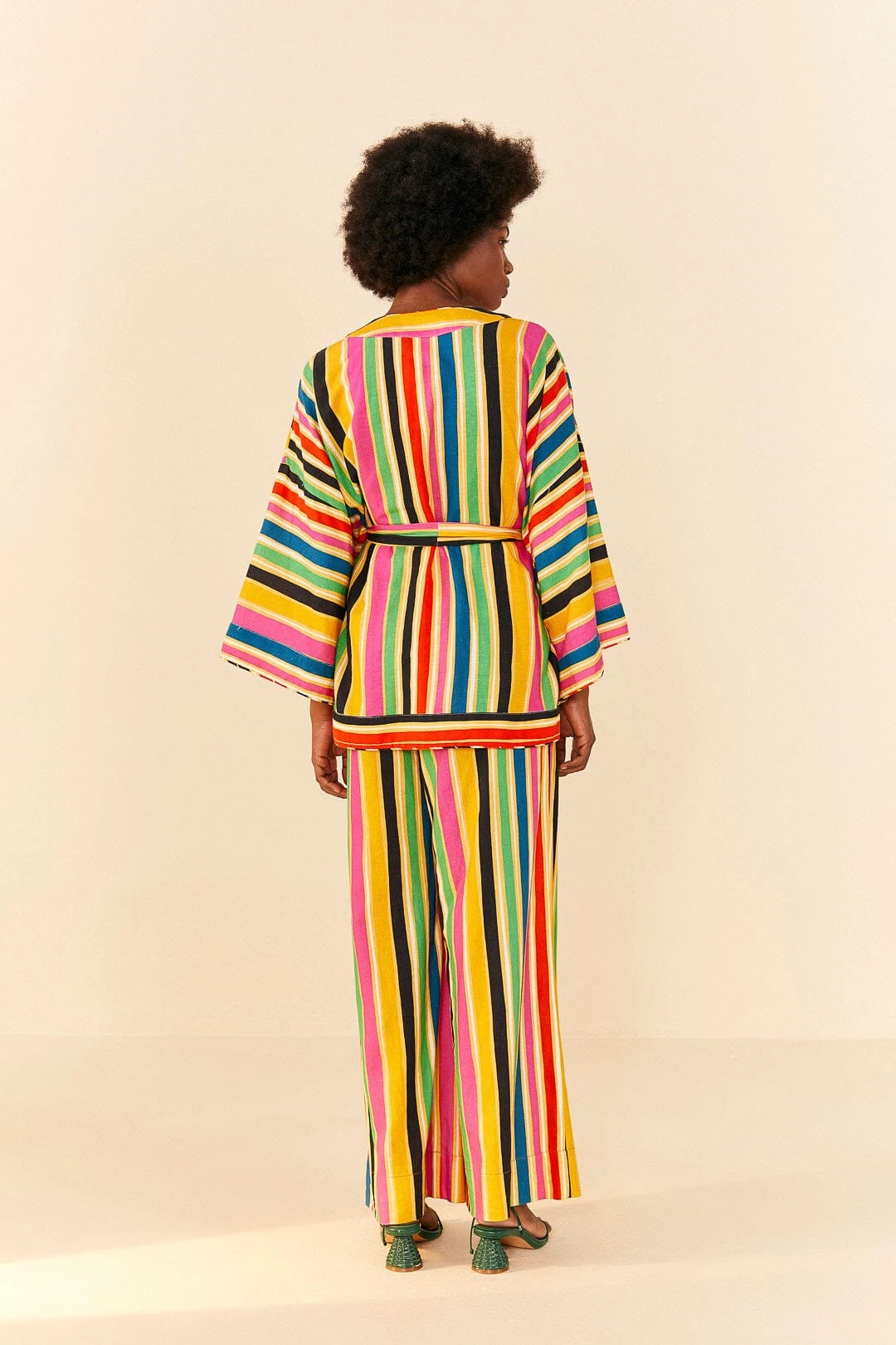 Farm Rio Rainbow Stripes Kimono 5 Farm Rio Rainbow Stripes Kimono - Image 3