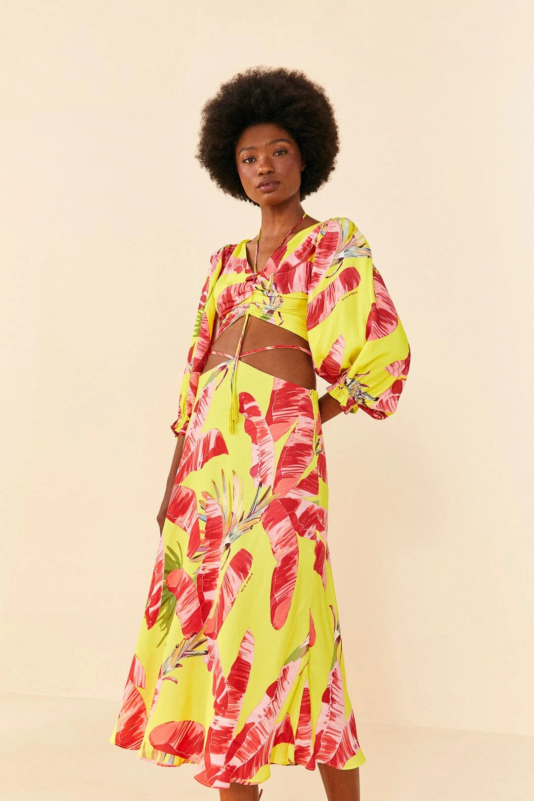 Farm Rio Lime Sweet Jungle Lenzing™ Ecovero™ Viscose Skirt 3 Farm Rio Lime Sweet Jungle Lenzing™ Ecovero™ Viscose Skirt