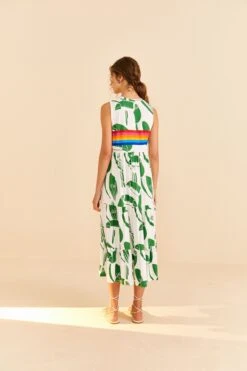 Farm Rio Off-White Rainbow Toucans Organic Cotton Maxi Dress 10 Farm Rio Off-White Rainbow Toucans Organic Cotton Maxi Dress -Farm Rio 306321 04