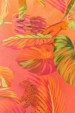 Orange Ombre Forest Lenzing™ Ecovero™ Viscose Midi Dress -Farm Rio 306325 05