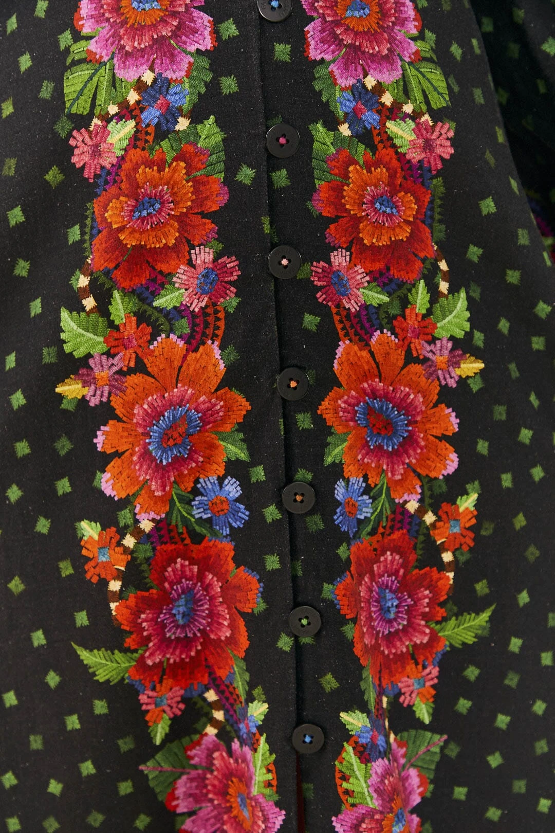 Farm Rio Black Blooming Garden Dress 7 Farm Rio Black Blooming Garden Dress - Image 5