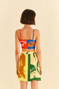 Farm Rio Mixed Rainbow Toucans Lenzing™ Ecovero™ Viscose Mini Skirt 10 Farm Rio Mixed Rainbow Toucans Lenzing™ Ecovero™ Viscose Mini Skirt -Farm Rio 306338 04