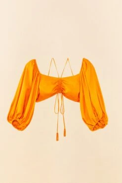 Farm Rio Orange Lenzing™ Ecovero™ Viscose Crop Blouse 11 Farm Rio Orange Lenzing™ Ecovero™ Viscose Crop Blouse -Farm Rio 306352 06