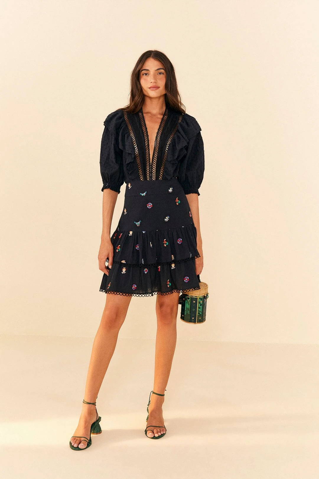 Farm Rio Black Lace Bodysuit 3 Farm Rio Black Lace Bodysuit