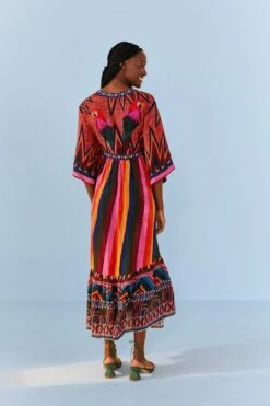 Macaw Show Maxi Dress 9 Macaw Show Maxi Dress -Farm Rio 306389 04