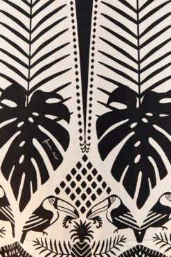 Black Macaw Elegance Maxi Dress 10 Black Macaw Elegance Maxi Dress -Farm Rio 306647 05