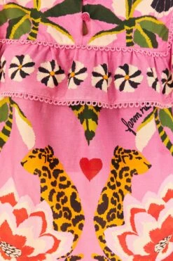 Farm Rio Pink Leopard Forest Blouse 11 Farm Rio Pink Leopard Forest Blouse -Farm Rio 306648 05
