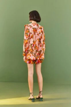 Farm Rio Pink Mango Trees Blouse -Farm Rio 306655 04