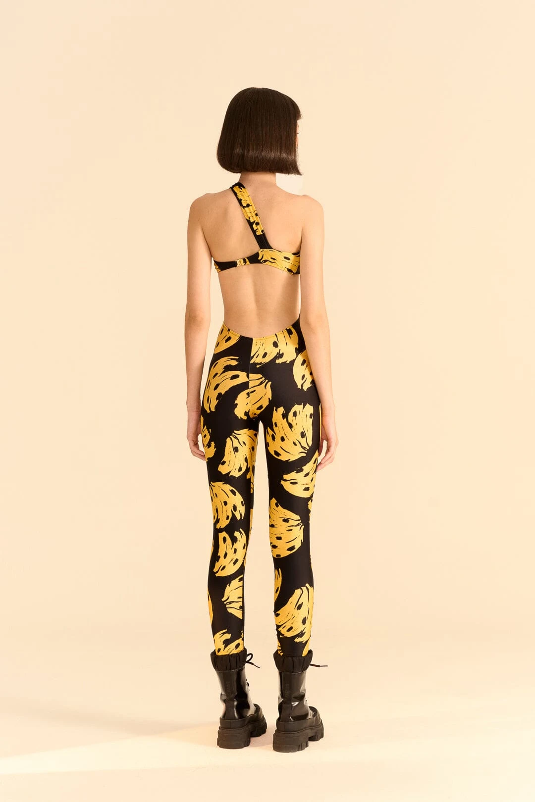 Farm Rio Black Bossa Banana Lycra Jumpsuit 6 Farm Rio Black Bossa Banana Lycra Jumpsuit - Image 4