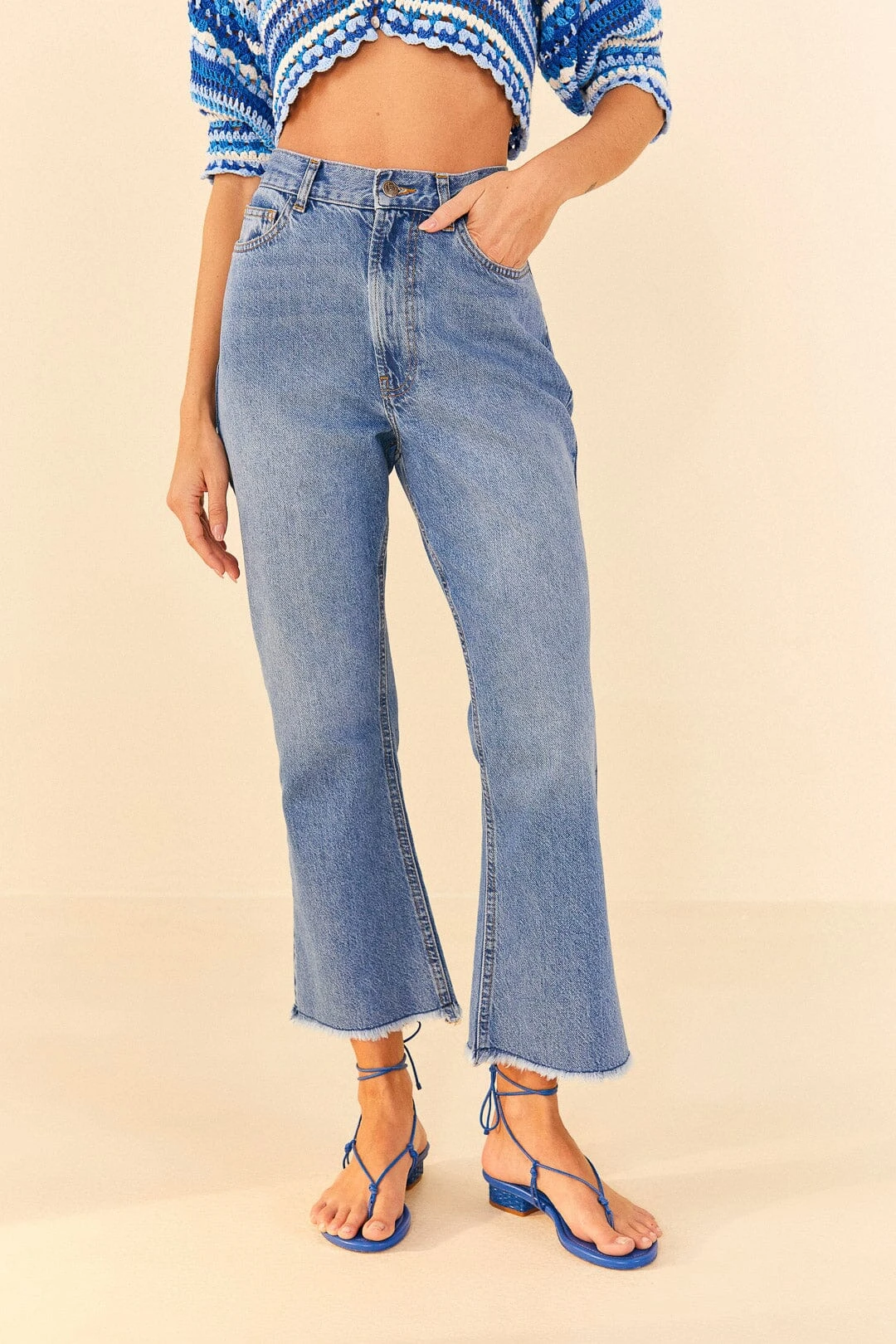 Farm Rio Light Wash Carrot Denim Pants 4 Farm Rio Light Wash Carrot Denim Pants - Image 2