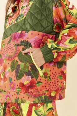 Farm Rio Orange Blooming Garden Sweatshirt 10 Farm Rio Orange Blooming Garden Sweatshirt -Farm Rio 306672 03