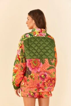 Farm Rio Orange Blooming Garden Sweatshirt 11 Farm Rio Orange Blooming Garden Sweatshirt -Farm Rio 306672 04