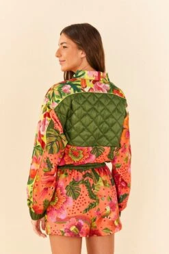 Farm Rio Orange Blooming GardenSweatshorts 9 Farm Rio Orange Blooming GardenSweatshorts -Farm Rio 306673 03