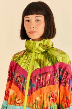 Farm Rio Mixed Prints Windbreaker -Farm Rio 306685 03