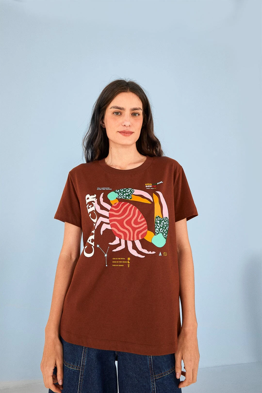 Farm Rio Cancer Zodiac Organic Cotton T-Shirt 4 Farm Rio Cancer Zodiac Organic Cotton T-Shirt - Image 2