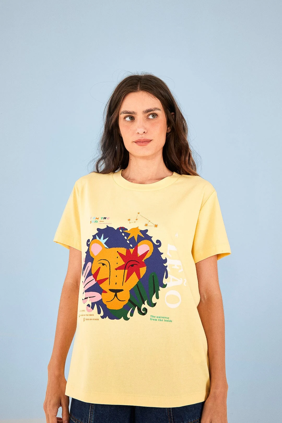 Farm Rio Leo Zodiac Organic Cotton T-Shirt 3 Farm Rio Leo Zodiac Organic Cotton T-Shirt