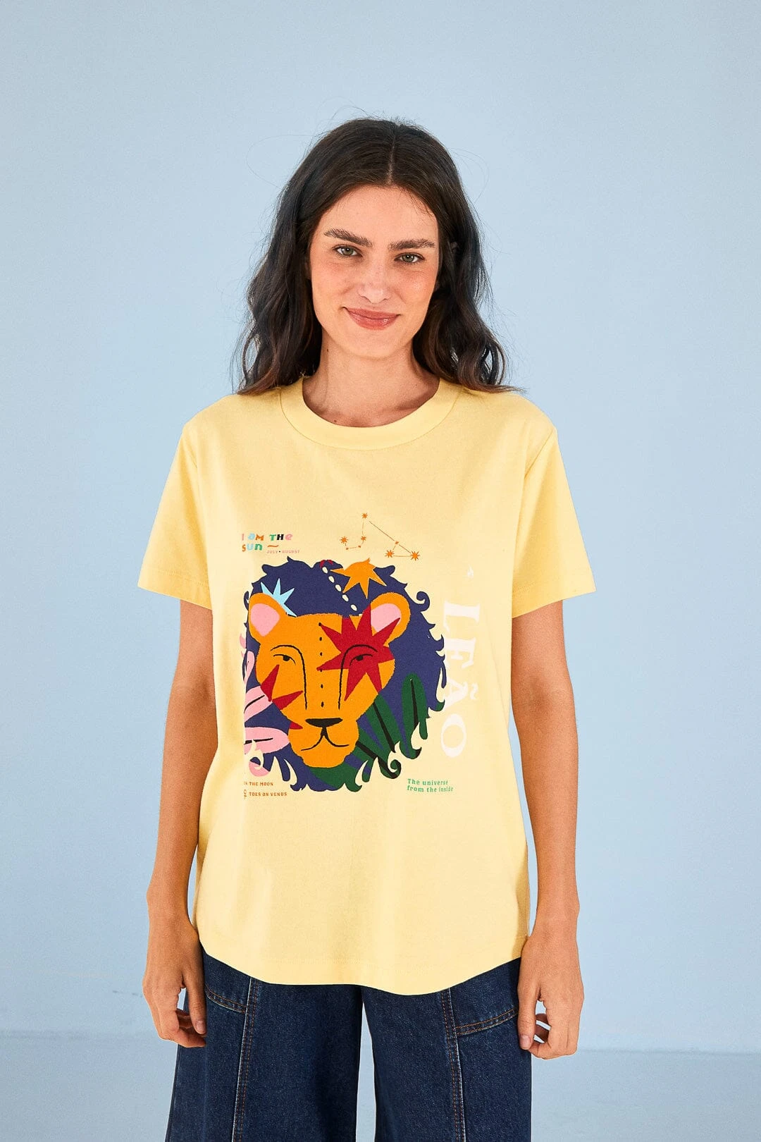 Farm Rio Leo Zodiac Organic Cotton T-Shirt 4 Farm Rio Leo Zodiac Organic Cotton T-Shirt - Image 2