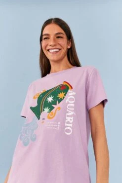 Farm Rio Aquarius Zodiac Organic Cotton T-Shirt