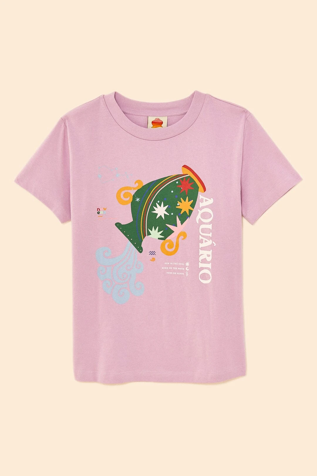 Farm Rio Aquarius Zodiac Organic Cotton T-Shirt 7 Farm Rio Aquarius Zodiac Organic Cotton T-Shirt - Image 5