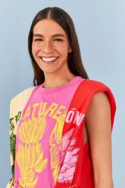 Farm Rio Mixed Prints Organic Cotton Mini Dress 10 Farm Rio Mixed Prints Organic Cotton Mini Dress -Farm Rio 306714 03