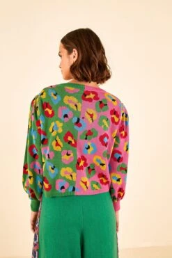 Farm Rio Mixed Fun Leopards Sweater -Farm Rio 306726 04