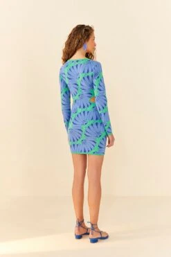 Farm Rio Green Copacabana Mini Knit Dress -Farm Rio 306745 04