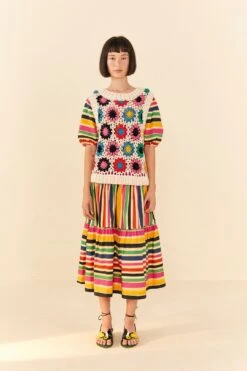 Farm Rio Multi Circles Crochet Vest 10 Farm Rio Multi Circles Crochet Vest -Farm Rio 306752 02