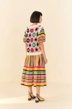 Farm Rio Multi Circles Crochet Vest 11 Farm Rio Multi Circles Crochet Vest -Farm Rio 306752 03