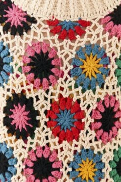 Farm Rio Multi Circles Crochet Vest 12 Farm Rio Multi Circles Crochet Vest -Farm Rio 306752 04