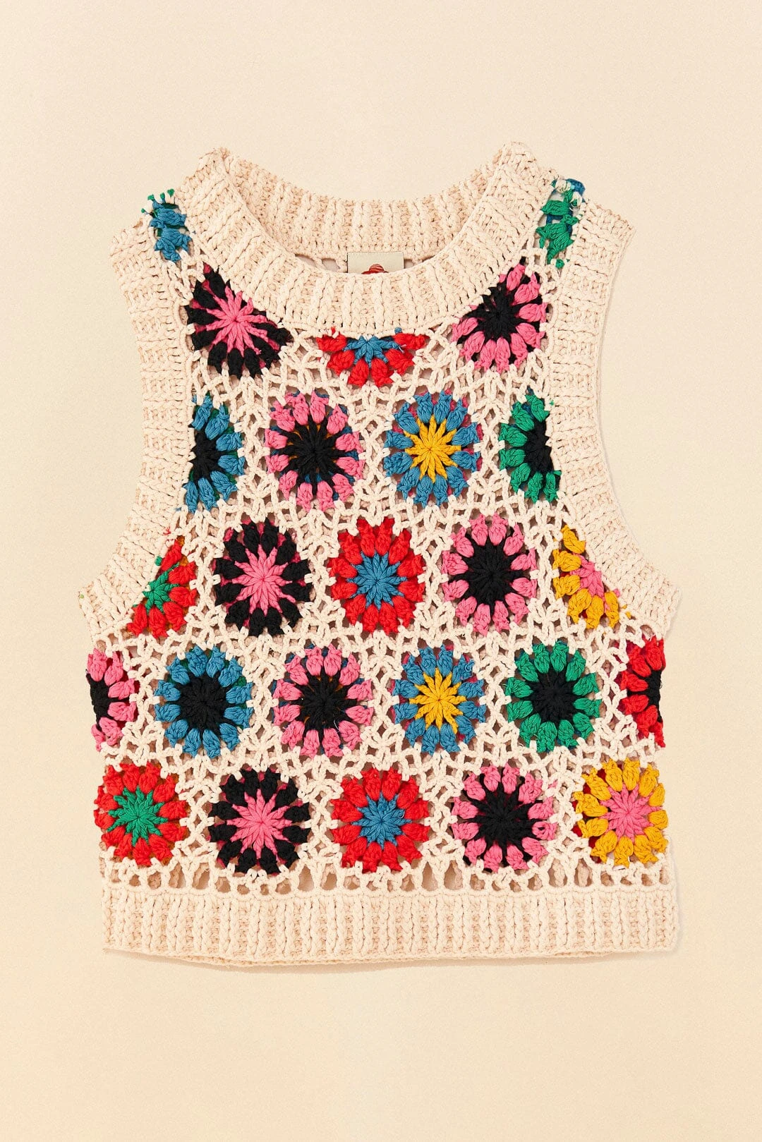 Farm Rio Multi Circles Crochet Vest 8 Farm Rio Multi Circles Crochet Vest - Image 6