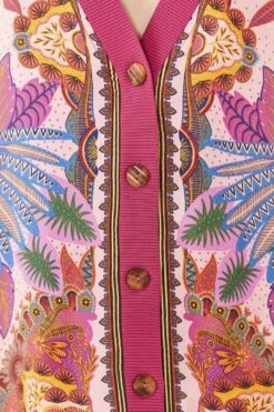 Farm Rio Pink Macaw Scarf Lenzing™ Ecovero™ Viscose Cardigan 10 Farm Rio Pink Macaw Scarf Lenzing™ Ecovero™ Viscose Cardigan -Farm Rio 306755 04