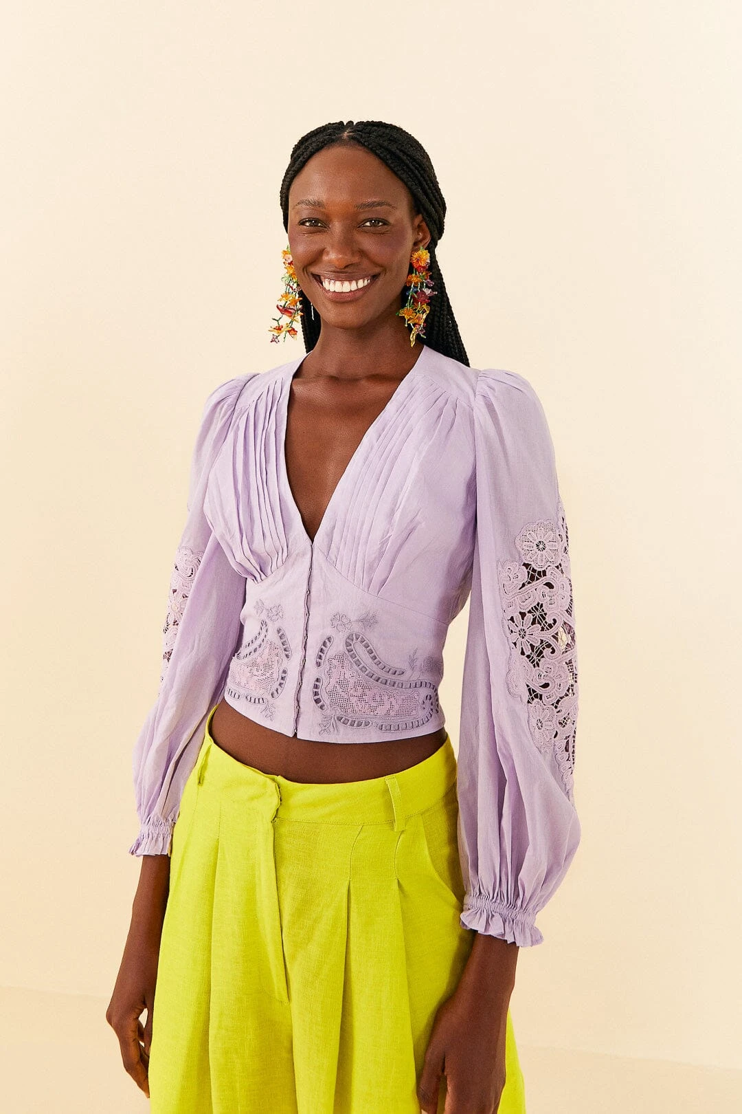 Farm Rio Lilac Lace Blouse 3 Farm Rio Lilac Lace Blouse