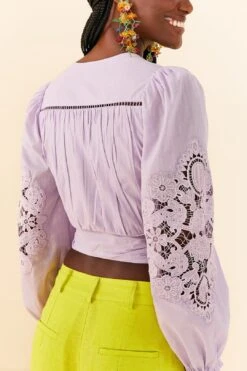 Farm Rio Lilac Lace Blouse 8 Farm Rio Lilac Lace Blouse -Farm Rio 306897 03