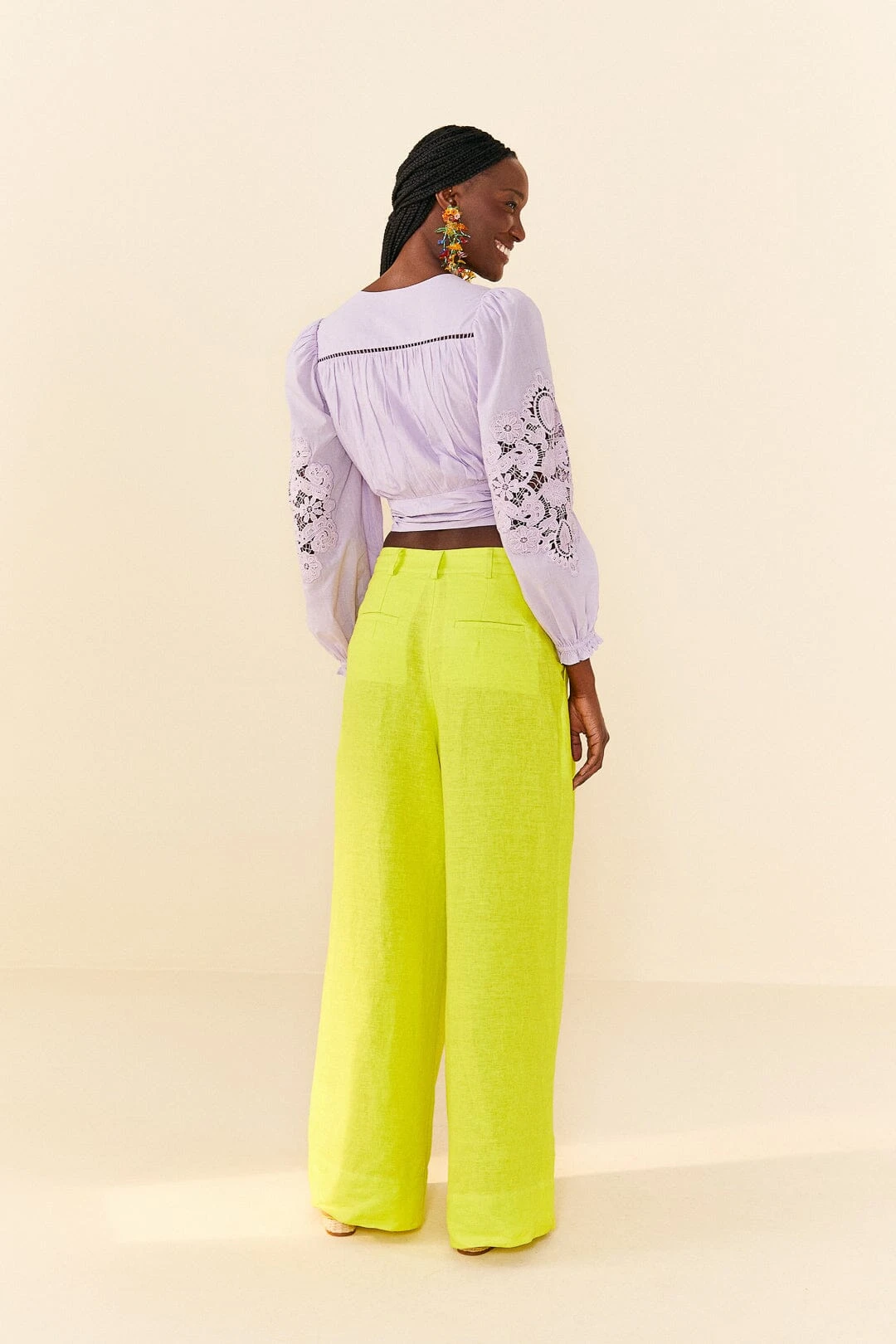 Farm Rio Lilac Lace Blouse 6 Farm Rio Lilac Lace Blouse - Image 4