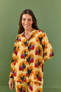 Farm Rio Banana Nest Pajama Shirt