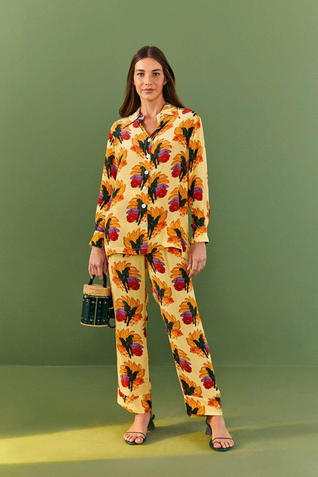 Farm Rio Banana Nest Pajama Shirt 4 Farm Rio Banana Nest Pajama Shirt - Image 2