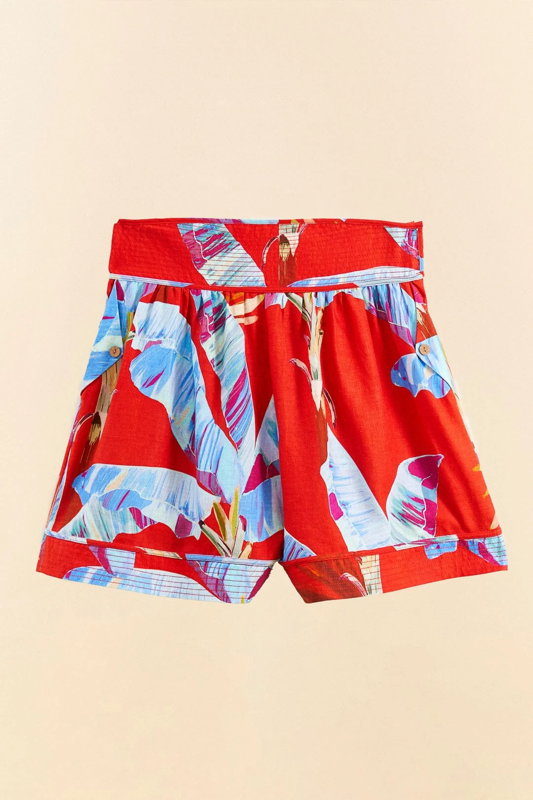 Farm Rio Red Sweet Jungle Organic Cotton Shorts 6 Farm Rio Red Sweet Jungle Organic Cotton Shorts - Image 4