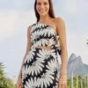 Farm Rio Black Copacabana Cut Out Mini Dress 1 Farm Rio Black Copacabana Cut Out Mini Dress -Farm Rio 306998 01