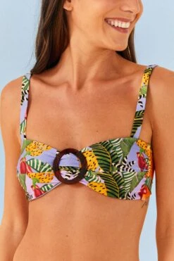 Farm Rio Striped Bananas Bikini Top -Farm Rio 307049 04