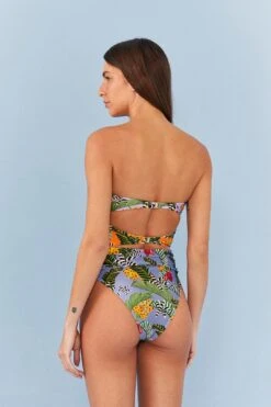 Farm Rio Striped Bananas One Piece Swimsuit 17 Farm Rio Striped Bananas One Piece Swimsuit -Farm Rio 307051 05