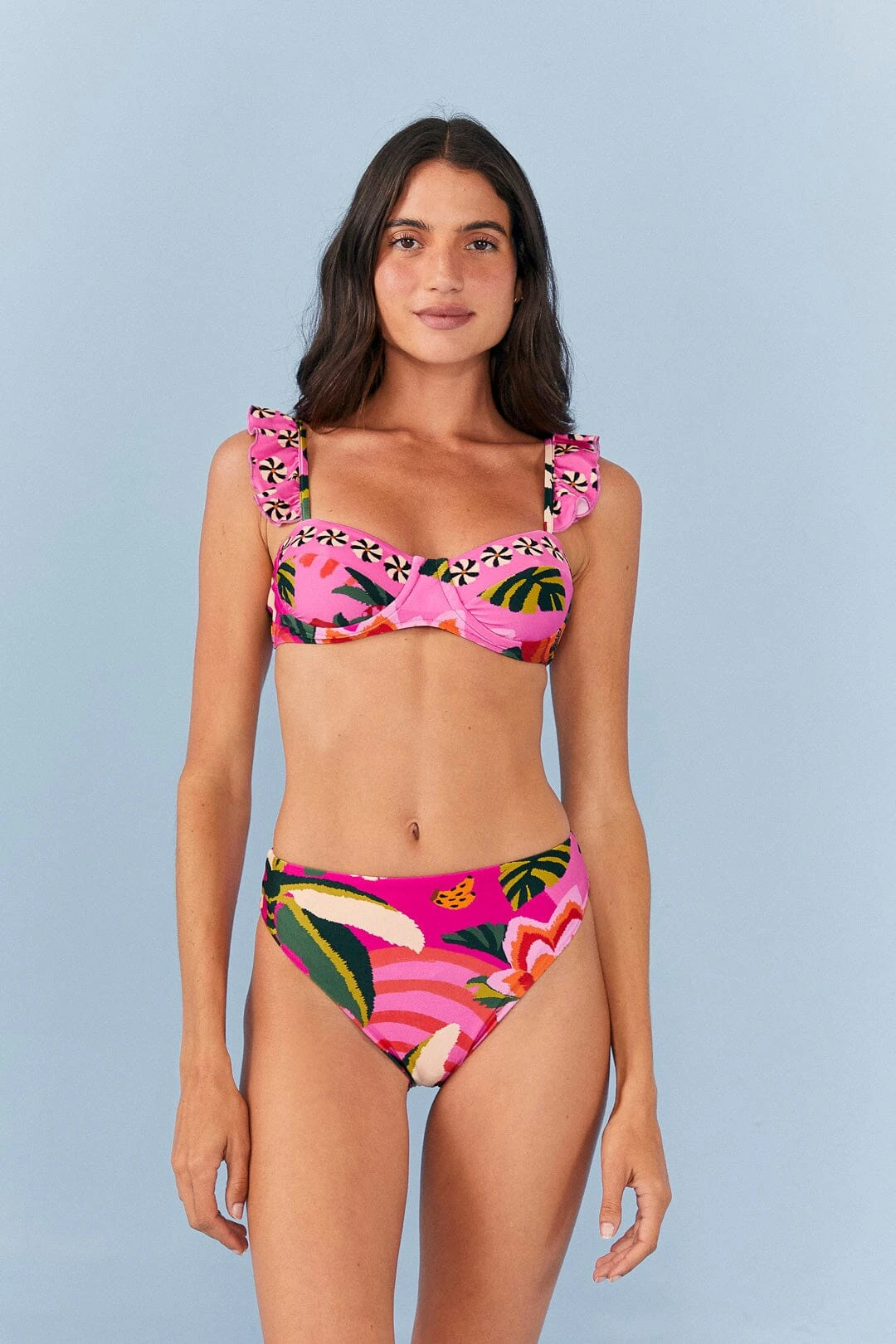 Farm Rio Pink Leopard Forest Underwire Bikini Top 5 Farm Rio Pink Leopard Forest Underwire Bikini Top - Image 3