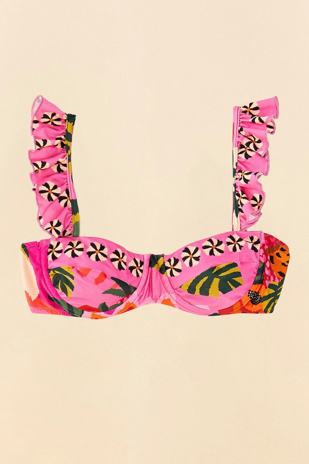 Farm Rio Pink Leopard Forest Underwire Bikini Top 8 Farm Rio Pink Leopard Forest Underwire Bikini Top - Image 6