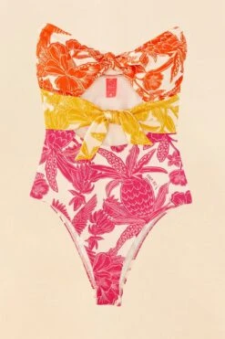 Farm Rio Tropical Woodcut One Piece Swimsuit 13 Farm Rio Tropical Woodcut One Piece Swimsuit -Farm Rio 307084 06