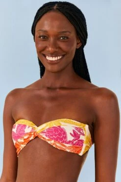 Farm Rio Tropical Woodcut Strapless Bikini Top -Farm Rio 307085 03