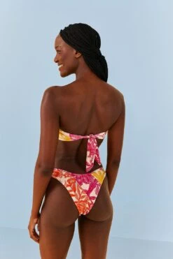 Farm Rio Tropical Woodcut Strapless Bikini Top -Farm Rio 307085 04
