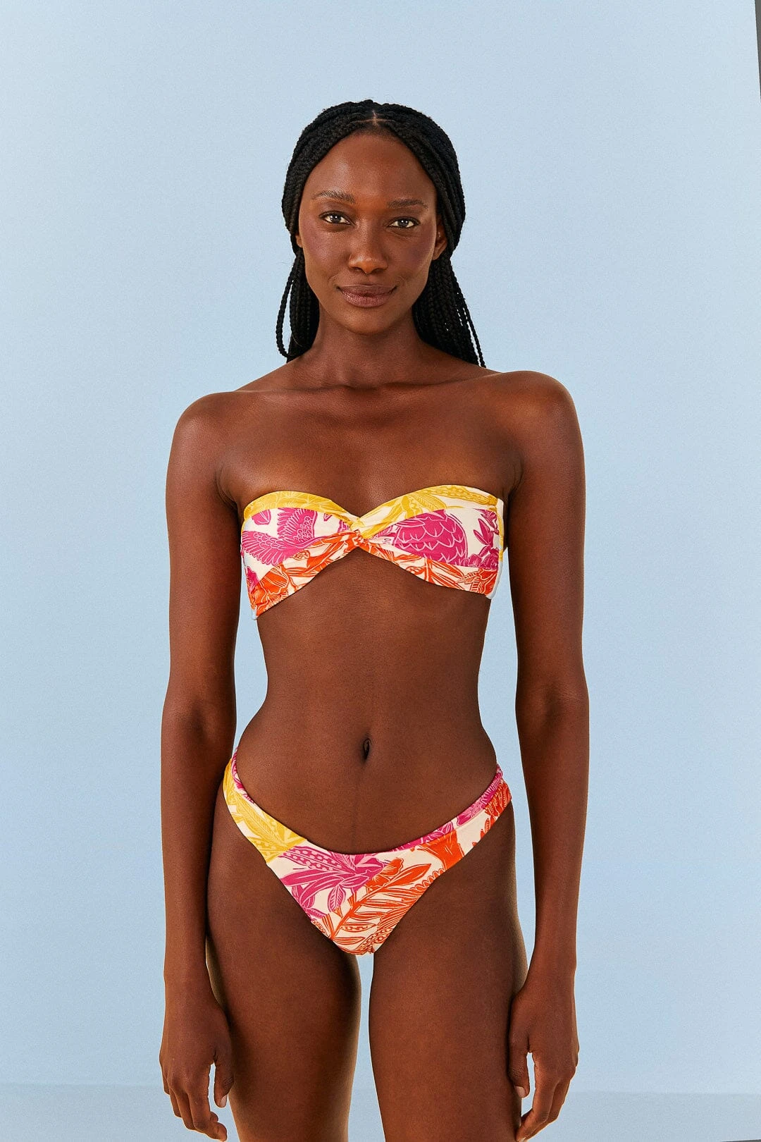 Farm Rio Tropical Woodcut High Leg Bikini Bottom 4 Farm Rio Tropical Woodcut High Leg Bikini Bottom - Image 2