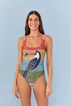 Farm Rio Wonderful Toucans One Piece Swimsuit 10 Farm Rio Wonderful Toucans One Piece Swimsuit -Farm Rio 307119 03